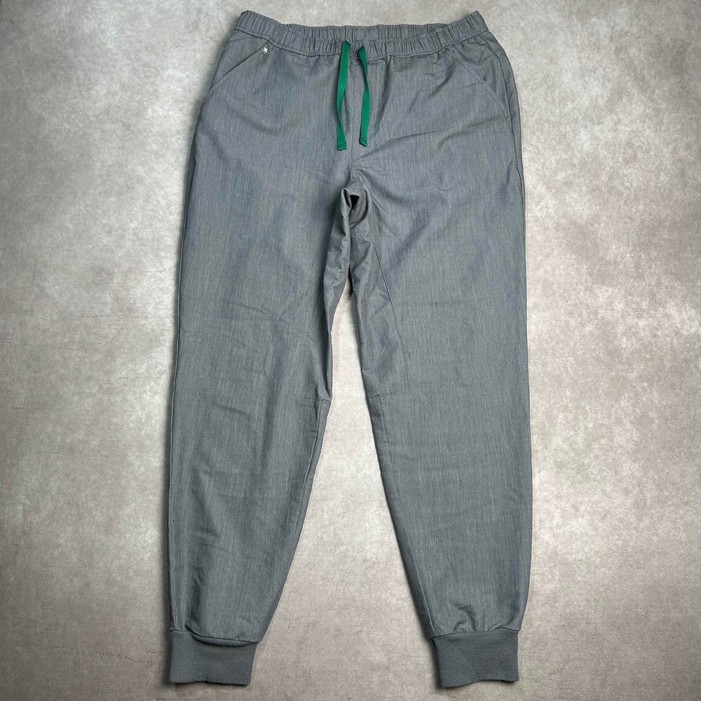 FIGS Zamoras Jogger Scrub Pants Womens Large Heather Charcoal Grey MXXSW2004